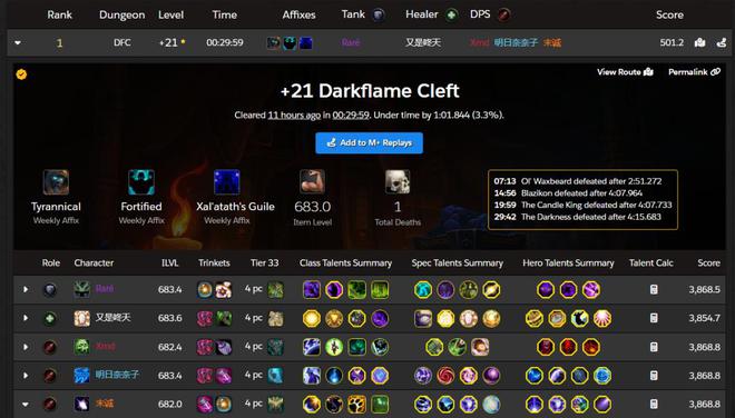 国服登顶全球！Raré战队首破21层暗焰裂口，再次震撼世界魔兽舞台